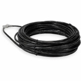 AddOn ADD-18FCAT6AS-BK 18ft RJ-45 (Male) to RJ-45 (Male) Black Cat6A Straight Shielded Twisted Pair PVC Copper Patch Cable