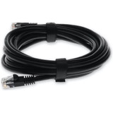 AddOn ADD-15FCAT5E-BK 15ft RJ-45 (Male) to RJ-45 (Male) Straight Black Cat5e UTP Copper PVC Patch Cable