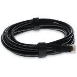 AddOn ADD-15FCAT5E-BK 15ft RJ-45 (Male) to RJ-45 (Male) Straight Black Cat5e UTP Copper PVC Patch Cable