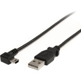 StarTech USB2HABM6RA 6 ft Mini USB Cable - A to Right Angle Mini B