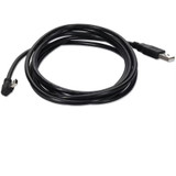 AddOn USBEXTABMNRT6 6ft USB 2.0 (A) Male to USB 2.0 (B) Right-Angle Male Black Cable