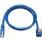 Tripp Lite N204-005-BL-DN Down-Angle Cat6 Gigabit Molded UTP Ethernet Cable (RJ45 Right-Angle Down M to RJ45 M) Blue 5 ft. (1.52 m)