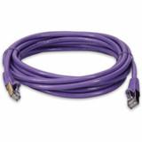 AddOn ADD-18FCAT6S-PE 18ft RJ-45 (Male) to RJ-45 (Male) Purple Cat6 Straight Shielded Twisted Pair PVC Copper Patch Cable