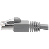 Tripp Lite N262-001-GY Cat6a Snagless Shielded STP Network Patch Cable 10G Certified, PoE, Gray RJ45 M/M 1ft 1'