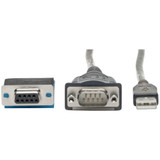 Tripp Lite U209-30N-IND USB to RS485/RS422 FTDI Serial Adapter Cable with COM Retention (USB-A to DB9 M/M), 30-in. (76.2 cm)