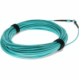 AddOn ADD-MPOMPO-25M5OM4P 25m MPO (Female) to MPO (Female) 12-Strand Aqua OM4 Crossover Fiber OFNP (Plenum-Rated) Patch Cable