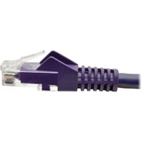 Tripp Lite N201-006-PU Cat6 Gigabit Snagless Molded (UTP) Ethernet Cable (RJ45 M/M) PoE Purple 6 ft. (1.83 m)