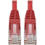 Tripp Lite N201-004-RD Cat6 Gigabit Snagless Molded (UTP) Ethernet Cable (RJ45 M/M) PoE Red 4 ft. (1.22 m)