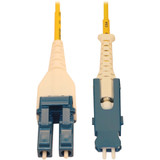 Tripp Lite N383L-03M 40/100/400G Singlemode 9/125 OS2 Fiber Optic Cable (Duplex SN-UPC to Duplex LC-UPC M/M) LSZH Yellow 3 m (9.8 ft.)