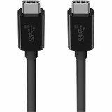 Belkin F2CU052BT1M-BLK 100W USB-C to USB-C Cable - USB 3.1 - 10 Gbps - 4K Audio/Video - M/M - 1m/3.3ft - Black