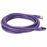 AddOn ADD-11FCAT6S-PE 11ft RJ-45 (Male) to RJ-45 (Male) Purple Cat6 Straight Shielded Twisted Pair PVC Copper Patch Cable