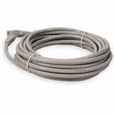 AddOn ADD-14FCAT6A-GY 14ft RJ-45 (Male) to RJ-45 (Male) Straight Gray Cat6A UTP PVC Copper Patch Cable