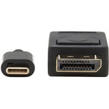 Tripp Lite U444-006-DP-BD USB-C to DisplayPort Bi-Directional Active Adapter Cable (M/M) 4K 60 Hz HDR Locking DP Connector 6 ft. (1.8 m)