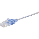 Monoprice 15144 5-Pack, SlimRun Cat6A Ethernet Network Patch Cable, 10ft White