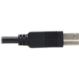 Tripp Lite U328F-15M USB 3.2 Gen 1 Plenum-Rated Fiber Active Optical Cable (AOC) - 5 Gbps, (A to B M/M), Black, 15 m