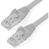 StarTech N6PATCH30GR 30ft CAT6 Ethernet Cable - Gray Snagless Gigabit - 100W PoE UTP 650MHz Category 6 Patch Cord UL Certified Wiring/TIA