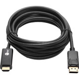 SIIG CB-DP1R12-S1 DisplayPort 1.2 to HDMI 10ft Cable 4K/30Hz