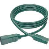 Tripp Lite PDU Power Cord C13 to C14 10A 250V 18 AWG 6 ft. (1.83 m) Green