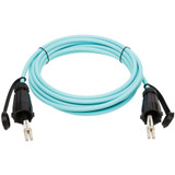 Tripp Lite N820-05M-IND 10Gb Rigid Industrial Duplex Multimode 50/125 OM3 Fiber Patch Cable (LC/LC) IP68 Aqua 5 m (16.4 ft.)