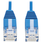Tripp Lite N261-UR07-BL Cat6a 10G Certified Molded Ultra-Slim UTP Ethernet Cable (RJ45 M/M), Blue, 7 ft.