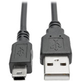 Tripp Lite U030-006-COIL 6ft Hi-Speed USB 2.0 to Mini-B Cable Coiled USB A-Mini-B M/M 6'