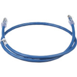 Panduit UTP6AX1YL PanNet Patch Cord, 24 AWG, Cat. 6A, RJ45, 1 ft., Yellow