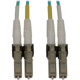 Tripp Lite N820X-10M 400G Multimode 50/125 OM3 Switchable Fiber Optic Cable (Duplex LC-PC M/M) LSZH Aqua 10 m (32.8 ft.)