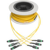 Tripp Lite N392-15M-3X8-AP MTP/MPO (APC) Singlemode Slim Trunk Cable 24-Strand 40/100 GbE 40/100GBASE-PLR4 Plenum 6mm Dual Jacket 15 m (49 ft.)