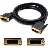 AddOn DVID2DVIDSL6F 6ft DVI-D Single Link (18+1 pin) Male to DVI-D Single Link (18+1 pin) Male Black Cable For Resolution Up to 1920x1200 (WUXGA)