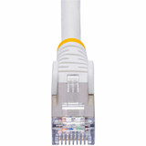 StarTech NLWH-50F-CAT8-PATCH 50ft White CAT8 Ethernet Cable, Snagless RJ45, 25G/40G 2000MHz, 100W PoE, S/FTP, 26AWG Pure Bare Copper, LSZH Network Patch Cord