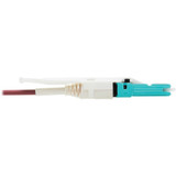 Tripp Lite N822L-001-MF 400G Duplex Multimode 50/125 OM4 Fiber Optic Cable Adapter (CS-PC/LC-PC) M/F Round LSZH Jacket Magenta 1 ft.