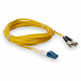 AddOn ADD-LC-FC-3M9SMF 3m FC (Male) to LC (Male) Yellow OS2 Duplex Fiber OFNR (Riser-Rated) Patch Cable