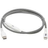 Tripp Lite M102-003-HD-SL Heavy-Duty USB-C to Lightning Sync/Charge Cable with Status LED MFi Certified M/M USB 2.0 3 ft.