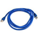 Monoprice 5901 7FT 24AWG Cat6A 500MHz STP Ethernet Bare Copper Network Cable - Blue