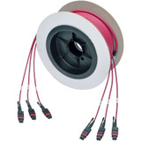 Tripp Lite N858-15M-3X8-MG MTP/MPO Multimode Base-8 Trunk Cable 24-Strand 40GB/100GB 40/100GBASE-SR4 OM4 Plenum-Rated (3xF/3xF) Push/Pull Tab Magenta 15 m (49 ft.)