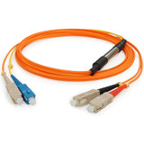 AddOn CAB-GELX-625-AO 3m CAB-GELX-625 Compatible SC (Male) to SC (Male) Orange OM1 & OS1 Duplex Fiber Mode Conditioning Cable