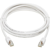 Tripp Lite N262AB-014-WH Safe-IT Cat6a 10G Snagless Antibacterial S/FTP Ethernet Cable (RJ45 M/M) PoE White 14 ft. (4.27 m)