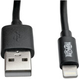 Tripp Lite M100-004COIL-BK USB-A to Lightning Sync/Charge Coiled Cable (M/M) MFi Certified Black 4 ft. (1.2 m)