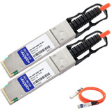 AddOn CBL-QSFP-40GE-7M-AO Dell Force10 Compatible TAA Compliant 40GBase-AOC QSFP+ to QSFP+ Direct Attach Cable (850nm, MMF, 7m)