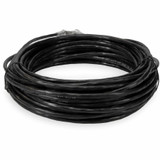 AddOn ADD-11FCAT6AS-BK 11ft RJ-45 (Male) to RJ-45 (Male) Black Cat6A Straight Shielded Twisted Pair PVC Copper Patch Cable