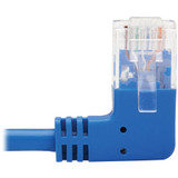Tripp Lite N204-S01-BL-RA Right-Angle Cat6 Gigabit Molded Slim UTP Ethernet Cable (RJ45 Right-Angle M to RJ45 M) Blue 1 ft. (0.31 m)