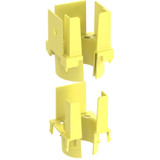 Panduit FIDT2X2LYL FiberRunner 1-Port Spillout - 2x2 - Yellow