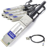 AddOn DAC-Q284SFP2825G1MAO Dell DAC-Q28-4SFP28-25G-1M Compatible TAA Compliant 100GBase-CU QSFP28 to 4xSFP28 Direct Attach Cable (Passive Twinax, 1m)
