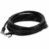 AddOn ADD-25FCAT6A-BK 25ft RJ-45 (Male) to RJ-45 (Male) Straight Black Cat6A UTP PVC Copper Patch Cable