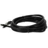 AddOn ADD-25FCAT6A-BK 25ft RJ-45 (Male) to RJ-45 (Male) Straight Black Cat6A UTP PVC Copper Patch Cable
