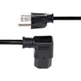 StarTech.com 10ft (3m) Computer Power Cord, NEMA 5-15P to Right Angle C13, 10A 125V, 18AWG, Replacement AC Power Cord, Monitor Power Cable