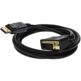 AddOn DISPLAYPORT2DVI10F-5PK 5PK 10ft DisplayPort 1.2 Male to DVI-D Dual Link (24+1 pin) Male Black Cables Which Requires DP++ For Resolution Up to 2560x1600 (WQXGA)