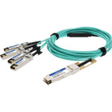 AddOn QSFP-4SFP25G-AOC15M-AO Fiber Optic Network Cable