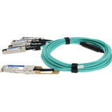 AddOn QSFP-4SFP25G-AOC15M-AO Fiber Optic Network Cable