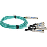 AddOn QSFP-4SFP25G-AOC15M-AO Fiber Optic Network Cable